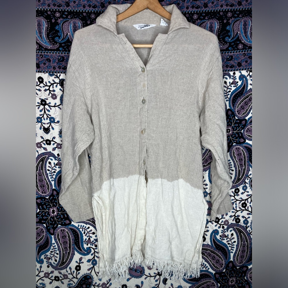 Express VTG linen ombré tunic M